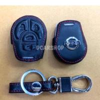 ราคา ซองหนังหุ้มกุญแจรีโมทรถยนต์ NISSAN march/almera/navara รุ่นรีโมทปลายกุญแจ สีดำ (11625901455)