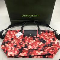 ราคา New longchamp limited vibration size m neo สีแดงส้ม (864143721)