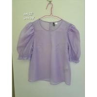 ราคา เสื้อผ้า เสื้อชีฟอง มือสอง h&m (22684362934)