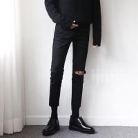 ราคา ยีนส์ผ้ายืดขาดเข่า ขาเต่อ (1892494750)