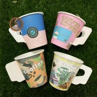 ราคา แก้วกระดาษ แก้วกาแฟกระดาษ 6.5 ออนซ์ 1ชุด จำนวน11ใบ+ช้อนคนกาแฟพลาสติก11อัน แบบมีหูจับ แก้วกาแฟ แก้วลายสำหรับร้านกาแฟ (22041101533)