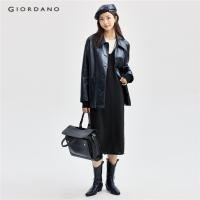 ราคา Giordano WOMEN เดรสไหมพรมคอกลมสีตัดกัน 2 ชิ้นปลอม 18464805 (26677290115)
