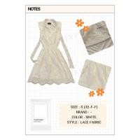 ราคา ⭐️ มือ 1 ⭐️ เดรสผ้าลูกไม้แขนกุด ฉลุลาย (27459857443)