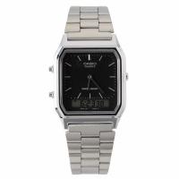 ราคา (แท้ประกันศูนย์ 1 ปี/ถ่านร้าน 3 ปี) CASIO นาฬิกาข้อมือ รุ่น AQ-230A-1DMQ สีเงิน (19290123072)