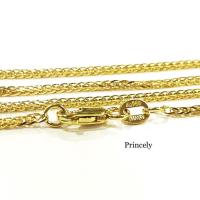 ราคา Princely สร้อยคอทองคำแท้ ITALY 18K Gold รุ่น Triple D.C. Spiga 030 (สี่เสา 3D) (2808067688)
