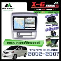 ราคา จอแอนดรอยตรงรุ่น TOYOTA ALPHARD 2002-2007 9 นิ้ว แบบB ANDROID PX6 2CPU 6Core Rom64 Ram4 เครื่องเสียงรถยนต์ MICHIGA X6 (11565842932)