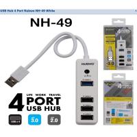 ราคา (ยูเอสบีฮับ) NUBWO NH-49 - 4 PORTS USB 3.0/USB 2.0 (WHITE) (10611213525)