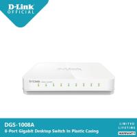 ราคา D-Link DGS-1008A 8-port 10/100/1000Mbps Unmanaged Gigabit Switch (310509726)