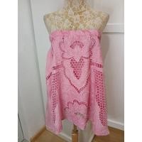 ราคา เสื้อ ลูกไม้ฉลุสีชมพู เกาะอก ก่อนยืด 31 ยืดได้ถึง 39 ตัวปล่อย ยาว 21 สภาพใหม่ มือสอง (26469824008)