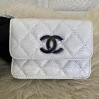 ราคา SA210804509 Chanel Belt Flap Card Holder Caviar (3397953982)