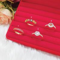 ราคา แหวนทองฝังพลอย นพเก้า ทับทิม เพชร เสริมโชค เสริมบารมี แหวนแฟชั่น เครื่องประดับ ใส่อาบน้ำได้ แหวนทองเหลืองแท้ (14512025458)
