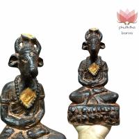 ราคา D-140 ปู่ฤาษีหน้าวัว หรือ ฤาษีนนทิเกศวร สุดนักเล่นแร่แปรธาตุ อภินิหาร งานศิลาแลง หน้าตัก 5 นิ้ว งดงามมาก (12723103729)