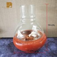 ราคา ประธีปไม่มีฐานพร้อมที่ครอบแก้ว ตะเกียงน้ำมันพืช ตะเกียงดินพร้อมไส้เชือก (10963869094)