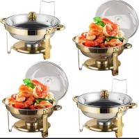 ราคา หม้ออุ่นอาหารห้องอาหาร งานจัดเลี้ยง หม้อใส่อาหารบุฟเฟ่ห์ หม้อhotdish ชุดถาดจัดวางอาหาร อ่างอุ่นอาหารทรงกลม ถาดสแตนเลส (29274993550)