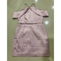 ราคา ดรสออกงานสายเดี่ยว สีชมพูกะปิ XXL ป้าย Luxury มือสอง (17683542309)