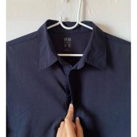 ราคา Uniqlo X Theory Airism Shirt เสื้อเชิ้ตคอปกแขนสั้น สีดำ ชนช้อปใหม่มาก ผ้า Airism สีดำสนิท ไม่เฟด ไร้ตำหนิ ป้าย M (26713560649)