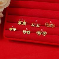 ราคา ต่างหูทองปักก้าน คละแบบ หุ้มเศษทองแท้เยาวราช ทองชุบ ทองปลอม งานสวยใส่แทนของแท้ได้ ใส่อาบน้ำได้ ไม่ลอกไม่ดำ (17827416528)