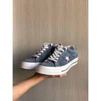 ราคา ส่งต่อCONVERSE ONE STAR OX NAVY หนังกลับ UNISEX แฟชั่น (25156468278)