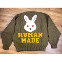 ราคา ใหม่พร้อมส่ง ของแท้ Human Made Reglan Knit Sweater Bunny Olive (21095867769)