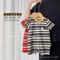 ราคา [พิมพ์มิกกี้เมาส์ลายการ์ตูนลาย] ชุดรอมเปอร์แขนสั้นเด็กฤดูร้อน อิน สไตล์ ชุดรอมเปอร์ ชุดจั๊มสูทเด็กแรกเกิดบางสุดน่ารัก (25081206695)