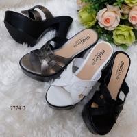 ราคา ส้นตึกยกส้นสูง 5 นิ้ว เสริมหน้า 2 นิ้ว ทรงสวมหน้าสาน (29768009793)