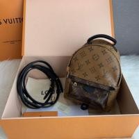 ราคา New LV Palm Springs Backpack mini monogram reverse canvas dc19 (3503387886)