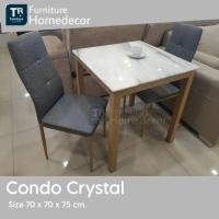 ราคา ชุดโต๊ะกินข้าว 2 ที่นั่ง Top หิน พร้อมเก้าอี้ (24251909561)