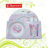 ราคา ศรีไทย Superware ชุดอาหาร 5 ชิ้น ลาย My Melody Sweets(มายเมโลดี้ สวีท (7667903313)