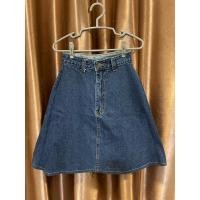 ราคา กระโปรงยีนส์มือ1 ป้ายกวาง ผ้าไม่ยืด (14297555178)