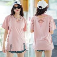ราคา เสื้อยืดสีพาสเทลเสื้อยืดผ้าคอตตอน งานดีไอวาย(DIY)ตัดตอกตาไก่ (20926941825)