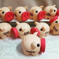 ราคา กระปุกออมสินรูปหมู มีข้อความบนตัวหมู (8767826857)