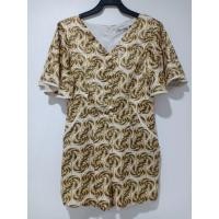 ราคา จั๊มสูทขาสั้นวินเทจ งานป้าย something (1900460471)