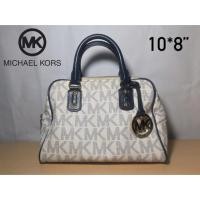 ราคา Michael Kors MK Signature PVC Leather Small Satchel Crossbody Bag Purse Handbag.(Used)ของแท้ (3301066890)