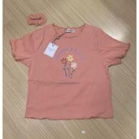 ราคา เสื้อยืดสีชมพูงานปัก ป้าย It’s me basic (15940429157)