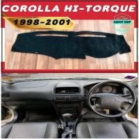 ราคา พรมปูคอนโซลหน้ารถ โตโยต้า โคโรล่า ไฮทอร์ค สีดำ Toyota Corolla Hi torque ปี 1998-2001 พรมคอนโซลรถ พรม คอนโซล (20115691148)