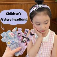ราคา เด็ก Kuromi Velcro ผม Hoop ล็อตโซ่น่ารัก Kuromi และ Cinnamoroll Hairpin สําหรับสาว Shattered ผม Sorting Artifact กิ๊บติดผม Headpiece Pom Purin (28855699300)