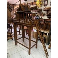 ราคา (ชุดใหญ่) ศาลตายายไม้สัก ครบชุด สูง 160 x กว้าง 85 x ลึก 55 cm. ศาลเจ้าที่ ศาลพระภูมิไม้สัก บ้านไม้เรือนไทย สีโอ๊คแว๊กซ (29112705539)