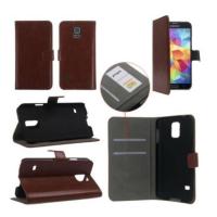 ราคา Flip Leather Case for Samsung Galaxy S5 SV สีน้ำตาล 1ชิ้น (23791377)