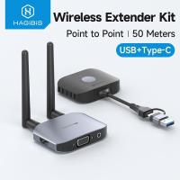 ราคา Hagibis Wireless HDMI-เข้ากันได้กับเครื่องส่งสัญญาณและตัวรับสัญญาณชุด Type-C USB Dual Plug Extender TV Dongle สําหรับจอแสดงผล HD โปรเจคเตอร์ (29805636963)