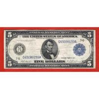 ราคา Five Dollars Federal Reserve Note 1914 #Large Note (24990438250)