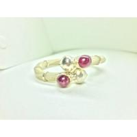 ราคา กำไลหางช้างไขว้ พลอย2เม็ด เงินแท้ (7638902640)