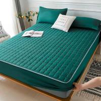 ราคา สินค้าใหม่ ผ้ารองกันเปื้อนที่นอน ผ้าฝ้าย 100% หนา ที่นอนสีทึบ แผ่นกันลื่น ที่คลุมกันฝุ่น 3.5 ฟุต / 4 ฟุต / 5 ฟุต / 6 (12255596953)