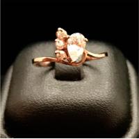 ราคา แหวนนากแท้ 40% ฝังเพชรสังเคราะห์ CZ มีใบรับประกัน (2011738576)