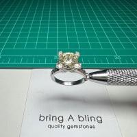 ราคา แหวนเพชรสังเคราะห์ เกรด พรีเมียม (CZ) 2.0 ct แหวนsize 51 ตัวเรือนเงิน 925 ชุบทองคำขาว18k (25701916865)