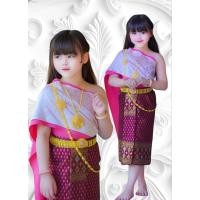 ราคา ชุดสไบเด็ก ชุดไทยสไบ ชุดไทยเด็ก (25119306128)