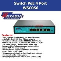 ราคา Switch Hub รุ่น WSC056 4-Port 100M Standard AI Smart PoE Switch (7994933058)