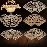 ราคา Dongyang การบูรไม้แกะสลักไม้เนื้อแข็งลายตารางหมากรุกสีขาวตัวอ่อนกลวงนูนแข็งแรงแกะสลักไม้ตกแต่งแผ่นดอกไม้ (28466700654)