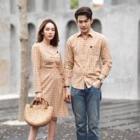 ราคา ️ Vsm Couple เดรสเชิ้ตลายทาง+เชิ้ต ชุดคู่รัก ชุดคู่ออกงาน ไปเที่ยว (5136030445)