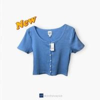 ราคา เสื้อครอป GAP แท้ มือ 1 ป้ายห้อย (อก 29-34”) (25121027039)