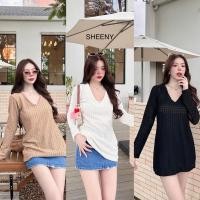 ราคา Morgan Knit Top or minidress มินิเดรสหรือเสื้อตัวยาว ใส่สบาย ทรงสวย (26931069877)